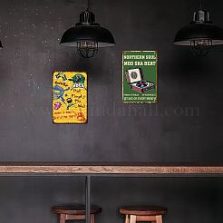 Cartel de letrero de hierro de metal&nbsp;AJEW-WH0157-391