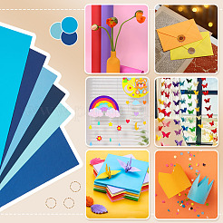 30 шт. 6-цветная крафт-бумага формата А4&nbsp;DIY-TAC0051-004B