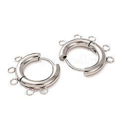 Boucles d'oreilles créoles en acier inoxydable 304&nbsp;STAS-D183-02E-P