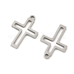 Pendentifs creux en acier inoxydable 201 découpés au laser&nbsp;STAS-P428-11P