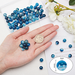 Натуральные полосатые агатовые / полосатые агатовые бусинки&nbsp;G-OC0001-16-10mm