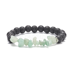 Браслеты из натурального смешанного камня BJEW-JB08718