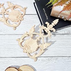 Резная накладка из натурального дерева&nbsp;WOOD-FH0001-20