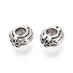 Сплавочные овальные бусины тибетского стиля &nbsp;TIBEB-T005-06AS