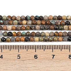 Хубэй природных бирюзовый бисер нитей G-L628-A02-3mm