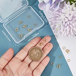 10 шт. 925 пружинные кольцевые застежки из стерлингового серебра STER-CN0001-22G