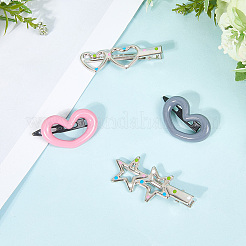 20 шт. 4 пластиковых заколки-кнопки для волос PHAR-CP0001-24