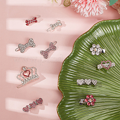 10 шт. 10 стильных мини-заколки для волос из сплава PHAR-CP0001-17