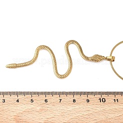 Collana con ciondolo a serpente in acciaio inossidabile 304&nbsp;NJEW-K307-01G