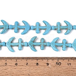 Kunsttürkisfarbenen Perlen Stränge&nbsp;G-N364-04A-01