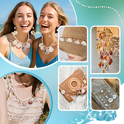 30 шт. Подвески из натуральных ракушек PALLOY-PH01844