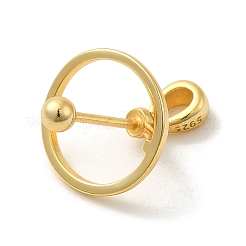 925 серебряная скоба в виде медальона в виде планеты&nbsp;LS-STER-NH0001-55C-G