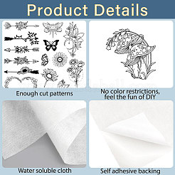 Эскиз рисунка на флизелиновой основе для вышивания DIY-WH0538-014