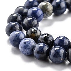 Fili di perle di quarzo dumortierite naturale&nbsp;G-O199-07B