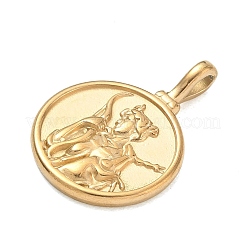 Colgantes de acero inoxidable 304 con motivos religiosos&nbsp;LS-SA-CBA4D1F-12G-B