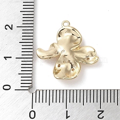 Латунные микропаве прозрачные подвески с фианитом KK-G491-23G