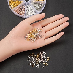 160 шт. 4 цветные застежки из цинкового сплава DIY-YW0005-54