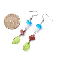 3 пара серег-грибов в стиле лэмпворк EJEW-JE06714