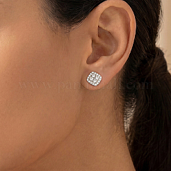925 Ohrstecker aus Sterlingsilber mit Moissanit-Pavé für Damen&nbsp;NV5632