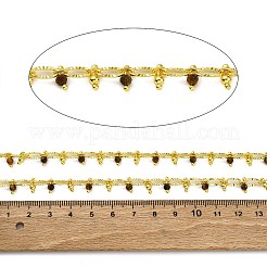 Граненые цепочки из натурального тигрового глаза ручной работы CHC-L050-01G-15