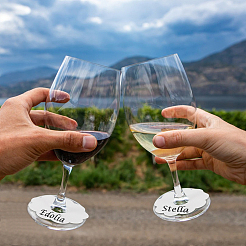 Бумажные подвески для бокалов для вина&nbsp;AJEW-WH0009-60C-01