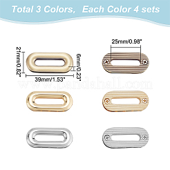 12 шт. 3-цветная литая ввинчивающаяся люверсная фурнитура&nbsp;FIND-WR0008-70