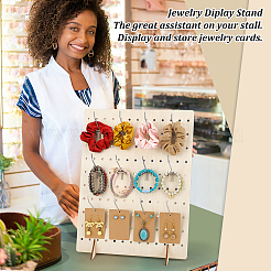 Прямоугольные деревянные серьги ювелирные стенды&nbsp;ODIS-PH0001-81