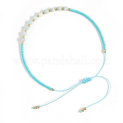Braccialetti di perline intrecciate di perline di amazzonite naturale&nbsp;KZ2587-3