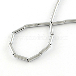 Electroplate non magnetici ematite sintetico fili di perline tubo&nbsp;X-G-S203-10I