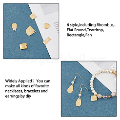 96 шт. 6 стиля латунный кулон&nbsp;KK-FH0005-28