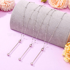 4 шт. латунные спутниковые цепочки-ожерелья NJEW-TAC0022