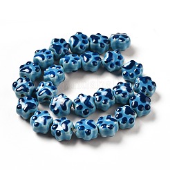 Ручной печатный шарики фарфора&nbsp;PORC-F005-02A