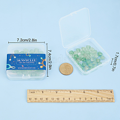 Естественный зеленый авантюрин бисер нитей&nbsp;G-SC0002-09D