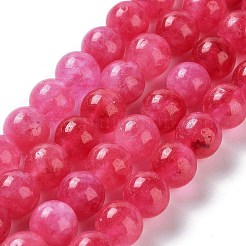 Gefärbte natürliche malaysia jade perlen stränge&nbsp;G-G021-02B-08