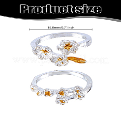 2 шт. 2 стиля кольца из сплава для женщин&nbsp;RJEW-LP0003-58