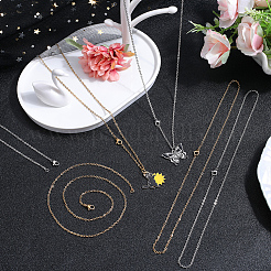 20 шт. набор из цепочек-ожерелий из нержавеющей стали 304 с вакуумным покрытием PVD&nbsp;STAS-SC0006-22G