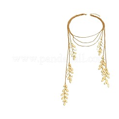 Многослойные ожерелья из сплава в форме листа для женщин FS-WG83705-01