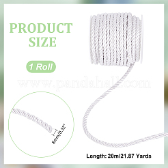 3-слойный витой шнур из полиэстера&nbsp;OCOR-WH0071-038C