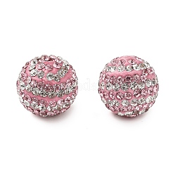 Полосатый узор полимерная глина стразы бусины&nbsp;CLAY-NH0001-01L