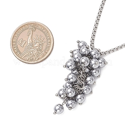 Подвеска в виде круглого кластера из синтетического немагнитного гематита с гальваническим покрытием&nbsp;NJEW-JN05888