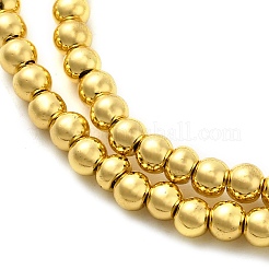 Стеклянные бусины с гальваническим покрытием &nbsp;EGLA-F166-01A-G