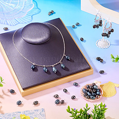 60 шт. 3 стиля окрашенных натуральных культивированных пресноводных жемчуга рисовые подвески PALLOY-CW00005