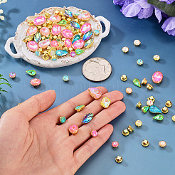 100 strass à coudre en verre&nbsp;GLAA-TA0004-47