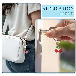 Подвеска из полимерной глины с вишнями&nbsp;HJEW-YW00142-01