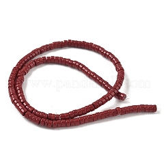 Нити окрашенных бусин из натурального магнезита G-M448-F01-01