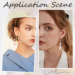 48 шт. 2-х цветная стойка с покрытием 201 из нержавеющей стали филигранные подвески STAS-CN0001-35