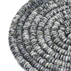 Нити бусин из натурального матового ларвикита G-K389-C38-01