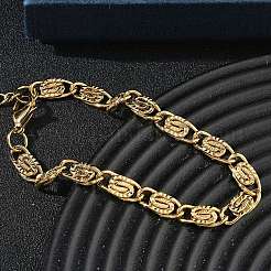 6 mm 304 Edelstahl Lumachina-Kettenarmbänder&nbsp;SA-CBA2696-14G