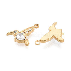 Подвески из нержавеющей стали 304 со стразами&nbsp;STAS-N110-45G