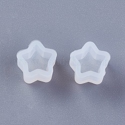 Moldes de silicona, moldes de resina, para resina uv, fabricación de joyas de resina epoxi, estrella, blanco, 8x5mm, tamaño interno: 6 mm
